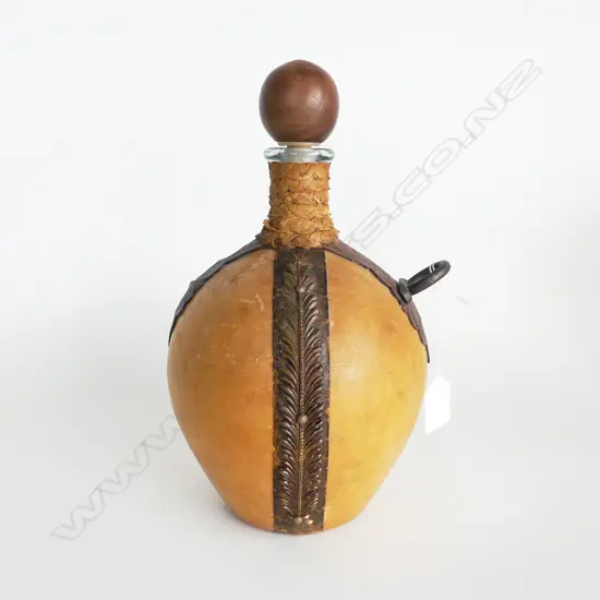 ITALIAN LEATHER DECANTER H.260mm