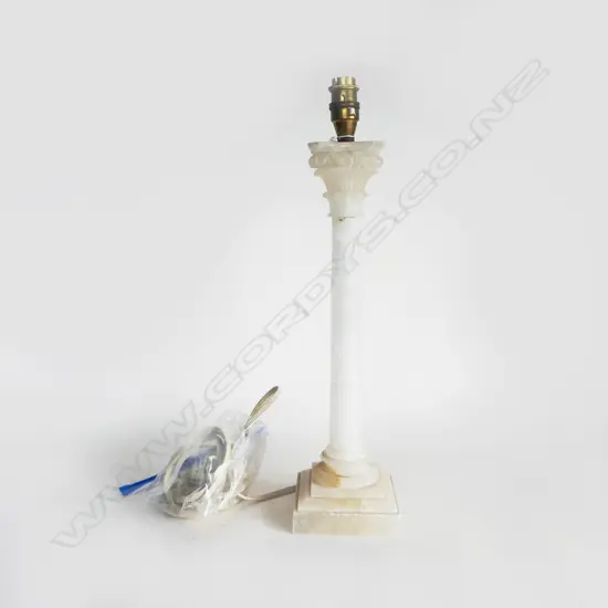 HARSTONE CORINTHIAN COLUMN TABLE LAMP H.475mm