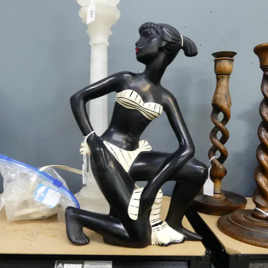 VINTAGE CERAMIC BARSONY FIGURE H.340mm