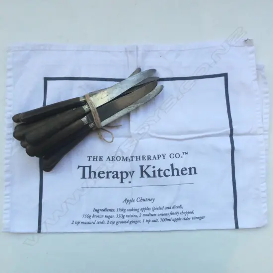 12 VINTAGE KNIVES STAMPED PARIS [RAZOR SHARP]