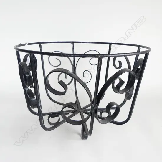 WROUGHT IRON BASKET/PLANTER Dia.400mm