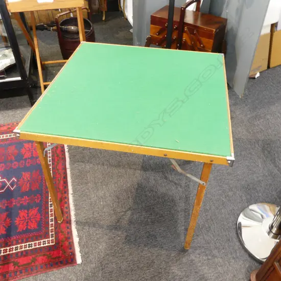 VINTAGE FOLDING CARD TABLE 720x720x645mm