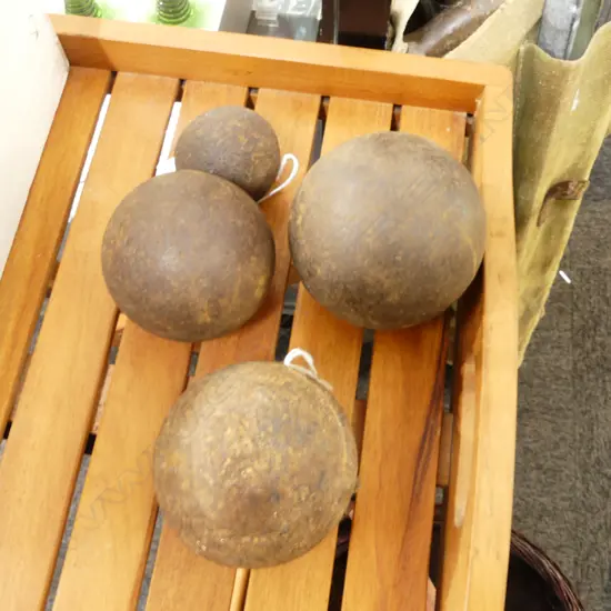 3 CANNON BALLS w. OTHER