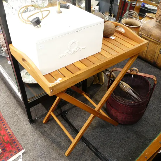 MODERN BUTLERS TRAY ON STAND H740MM