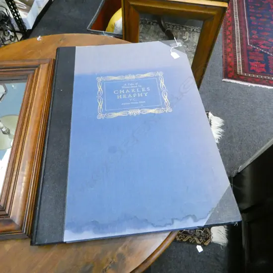LG BOOK; CHARLES HEAPHY W/C FOLIO; AVON FINE PRINTS 1981 725x520mm damage to cover