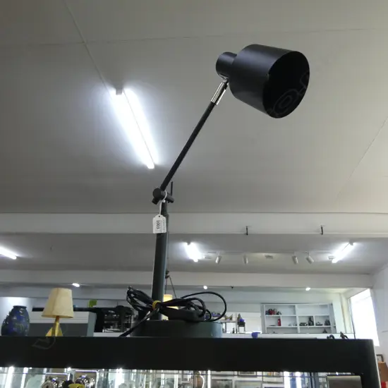 BLACK METAL ADJUSTABLE DESK LAMP H.500mm