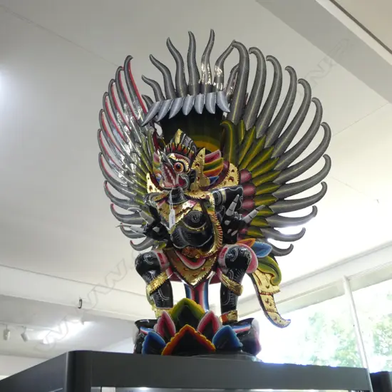 LG PAINTED WOODEN GARUDA H.840mm