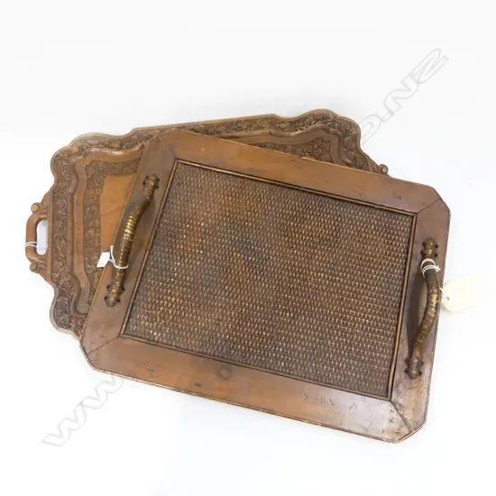 2 SERVING TRAYS Inc. FILIPINO, LARGEST 620x375mm