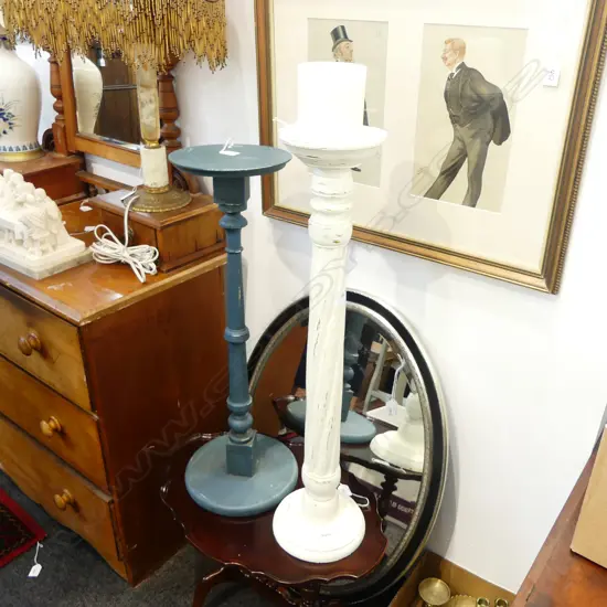 COLUMN FORM CANDLE STICK w. STAND H.730mm