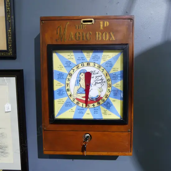 'THE MAGIC BOX' FORTUNE TELLING MACHINE 550x360mm