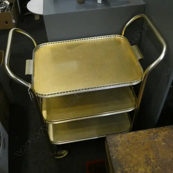 VINTAGE 3 TIER TROLLEY 650x350x740mm