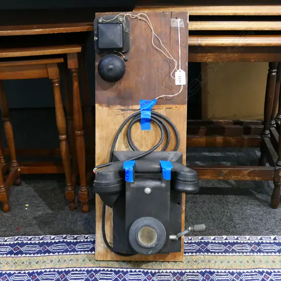 VINTAGE TELEPHONE ON WALL MOUNT H.595mm