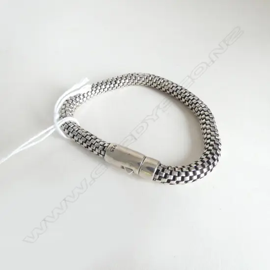 SILVER 'ARTEMIS' BOX LINK CHAIN BRACELET, 200mm, 18.52gm