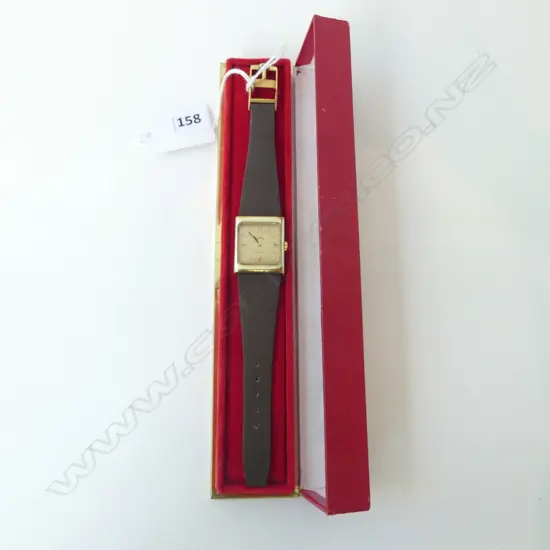 1969 OMEGA 'DE VILLE' WRISTWATCH, GOLD PLATED IN ORIGINAL BOX, MANUAL WIND, RUNNING
