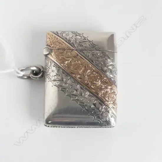 S/SILVER & GOLD VESTA BOX 28.8GMS