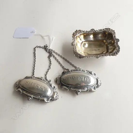 SILVER SALT & 2 SILVER BOTTLE TICKETS 37gms