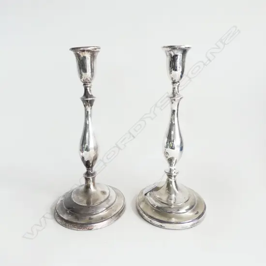PR SILVER PLATE CANDLESTICKS H.280mm