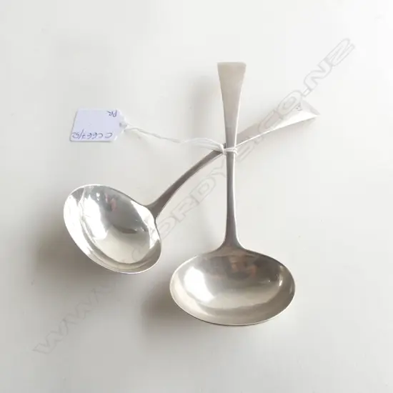 PR STG SILVER LADLES, RICHARD CROSSLEY LONDON 1803 92gms