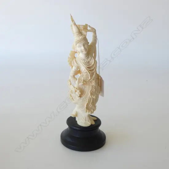CARVED IVORY THAI DANCER H.210mm