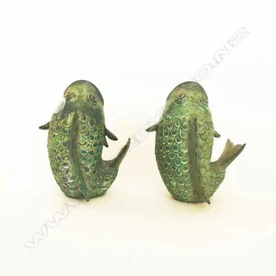 PR METAL FISH H.120mm VERDIGRIS FINISH