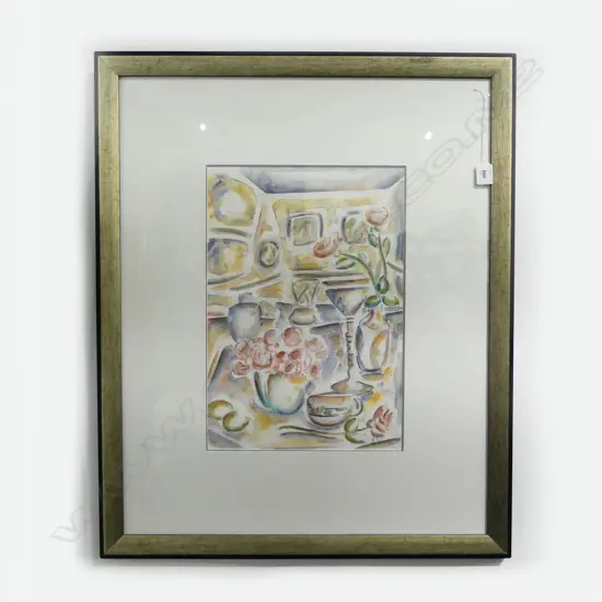 AGNES WOOD (1921-2013), STILL LIFE, WATERCOLOUR, 440x300mm