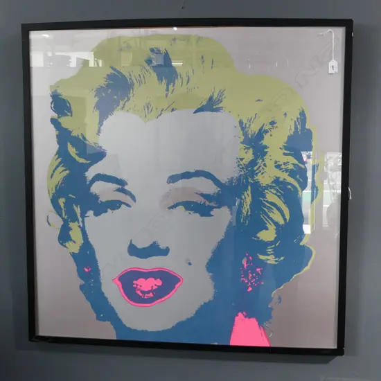 ANDY WARHOL MARILYN MONROE SILK SCREEN PRINT SUNDAY B MORNING 920 x 920mm