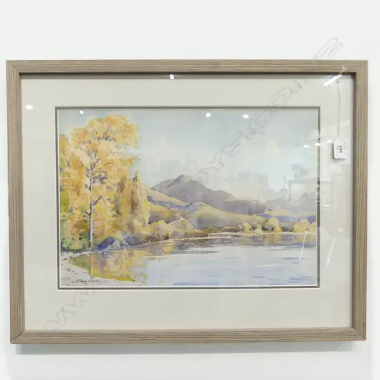 W S WAUCHOP, 'AUTUMN GLENDHU BAY', W/C, SIGNED, H.300 x 420mm
