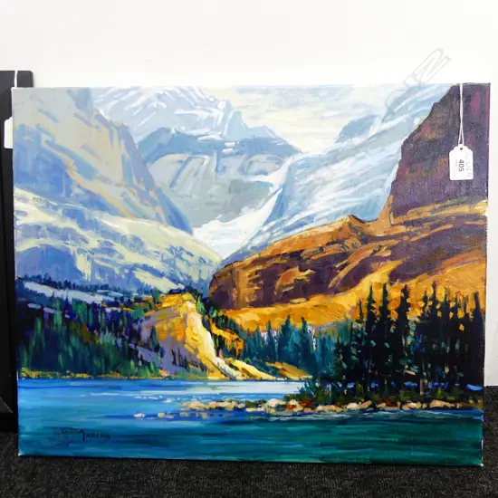 SHEILA ADAMS (CANADIAN) 'SARGENTS POINT' OIL ON CANVAS 405x505mm