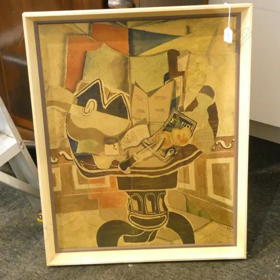 GEORGES BRAQUE VINTAGE PRINT in vintage frame H.660mm