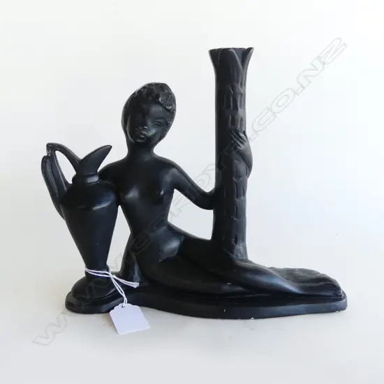 BLACK PLASTER FIGURINE H.210mm