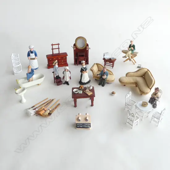 ASST. DOLLS HOUSE FURNITURE ETC