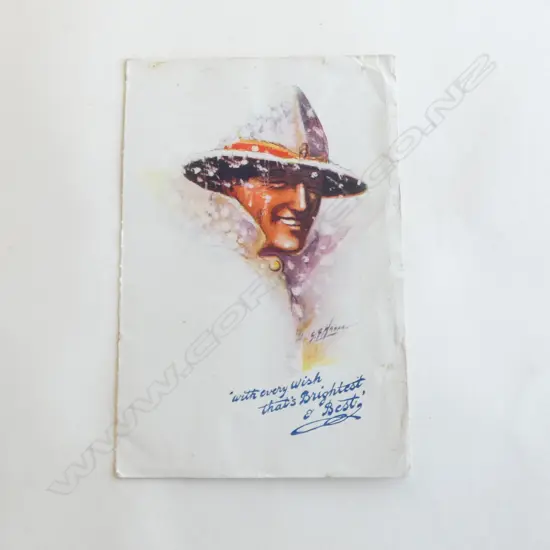 WWI CHRISTMAS CARD SENT FROM before the armistice 11.11.1918 'NZ DIVISION FRANCE'