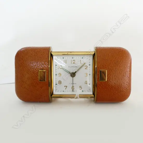 C.1950s EUROPA TRAVEL CLOCK L.80mm