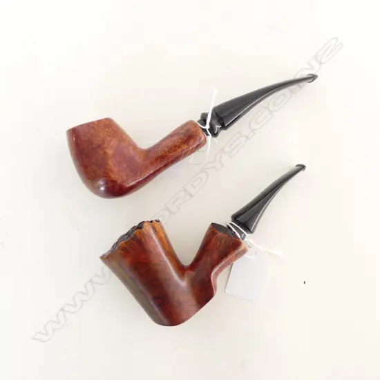 VINTAGE KARL ERIC BRIAR PIPE l.140mm & MFV BRIAR PIPE L.160mm