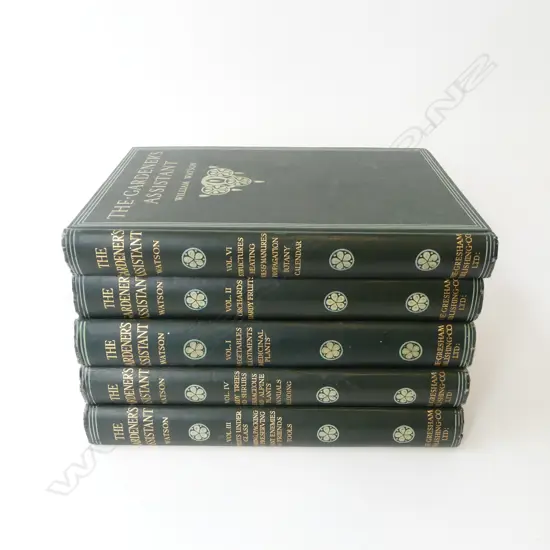 5 VOLUMES OF 'THE GARDENERS ASSISTANT' 