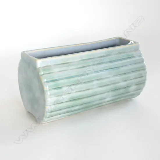 CROWN LYNN AMBRICO BARREL VASE, FROM THE 'SPECIALS DEPT' (fraction incised to base) L.185x100mm