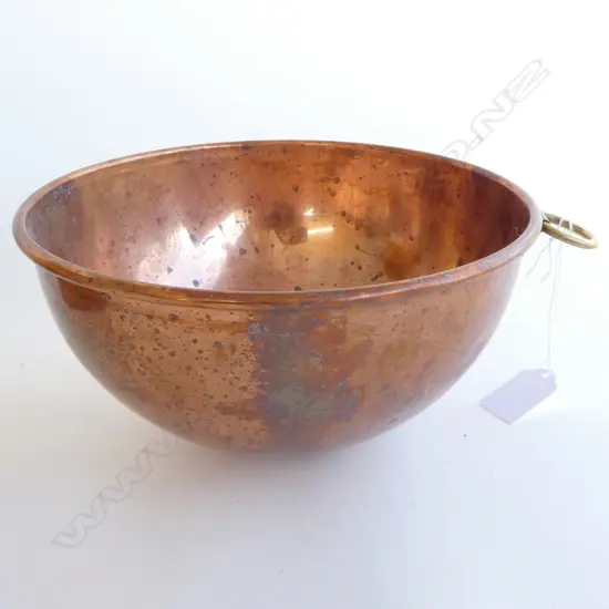 COPPER MIXING BOWL 210mm dia
