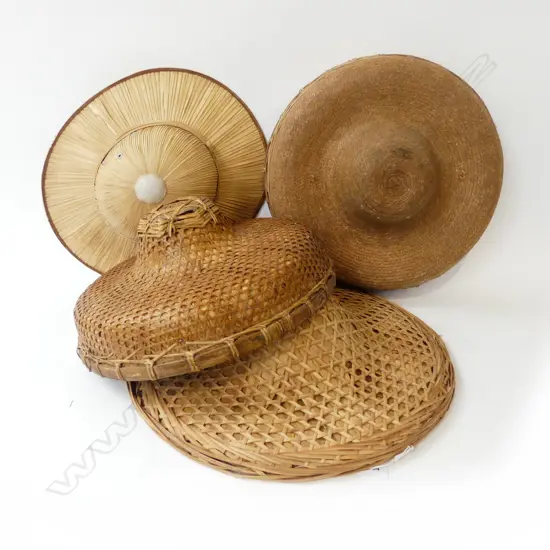 4 WOVEN HATS 435mm dia