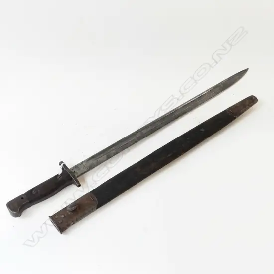 1907 MODEL BAYONET IN SCABBARD, L.570mm 