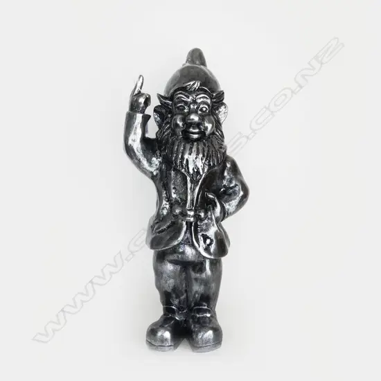 SILVER RESIN GNOME H.620mm