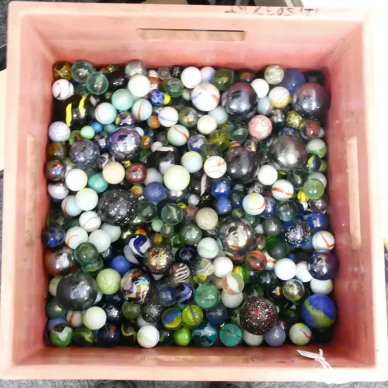 LGE QUANTITY OLD MARBLES