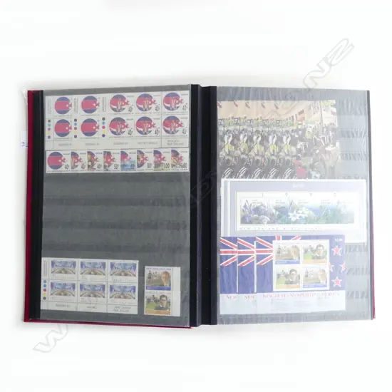 NZ MINT DECIMAL STAMP COLLECTION $250+ FACE VALUE 1970's TO 1990's