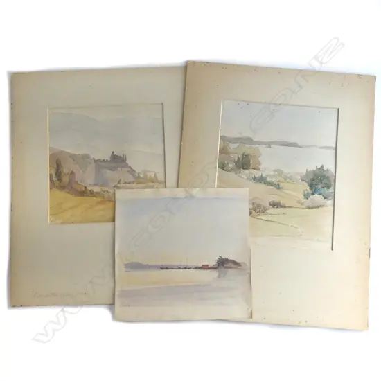 THREE CONNIE LLOYD WATERCOLOUR SKETCHES