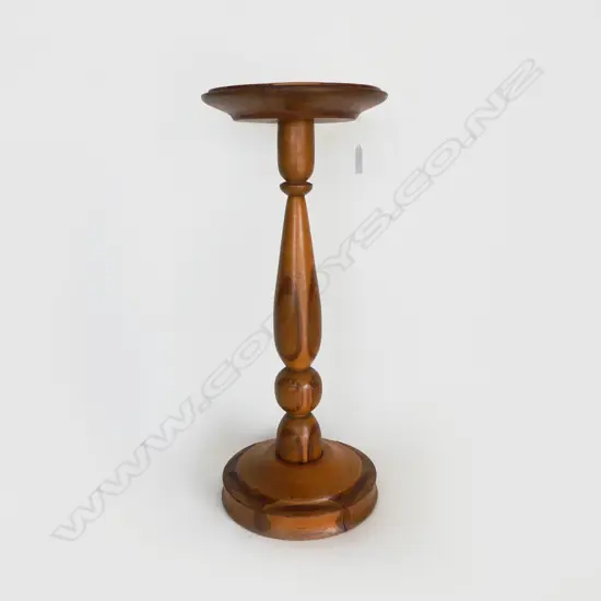 VINTAGE NZ WOODS & POKER WORK WOODEN STAND, 500mm