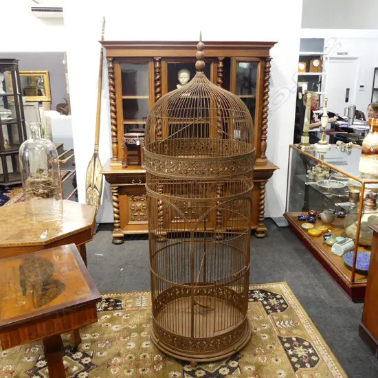 LARGE DECORATIVE METAL BIRD CAGE H.1800mm