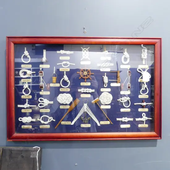 FRAMED MARINERS KNOT DISPLAY 400x600mm overall