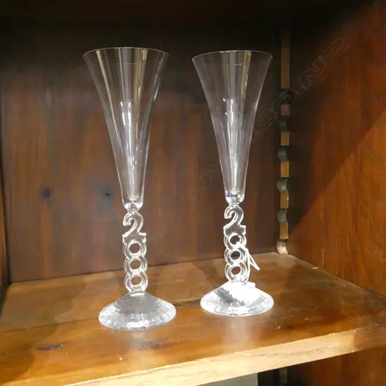 PR MILLENNIUM 2000 CHAMPAGNE FLUTES H.260mm