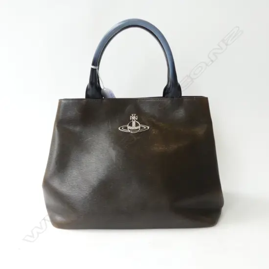 VIVIENNE WESTWOOD CHOCOLATE BROWN HAND BAG 
