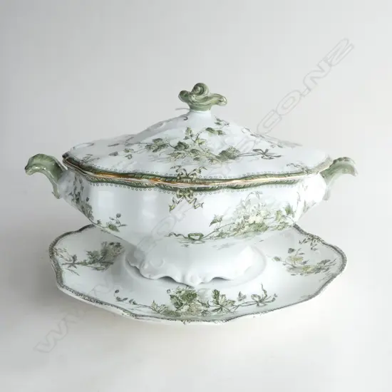 ROYAL DOULTON BURSLEM TUREEN ON STAND W.350mm