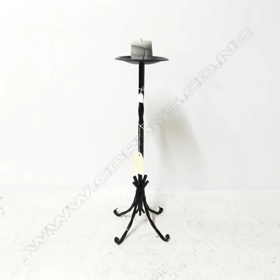 WROUGHT IRON CANDLESTICK H.740mm